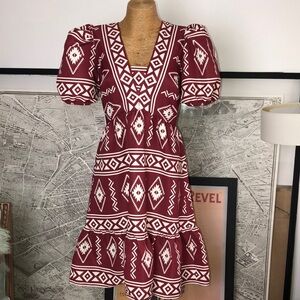 SACHIN & BABI Geometric Patterned Dress Size 8